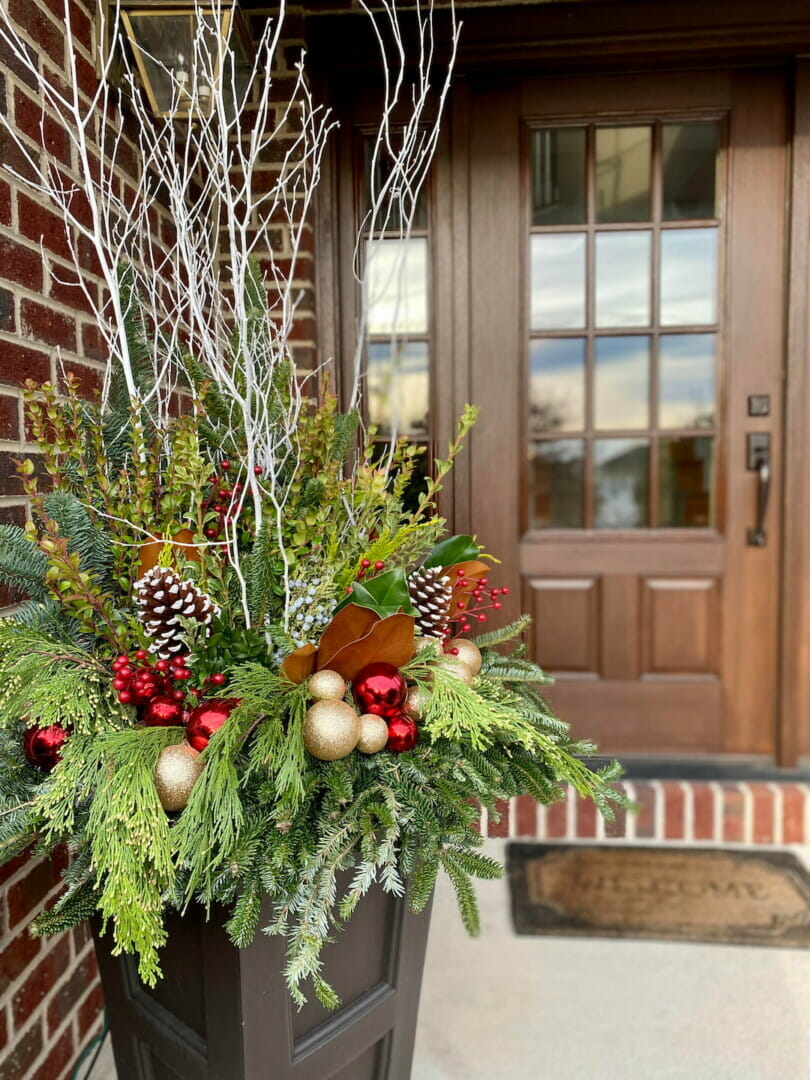 Holiday and Winter Floral and Plant Container Garden