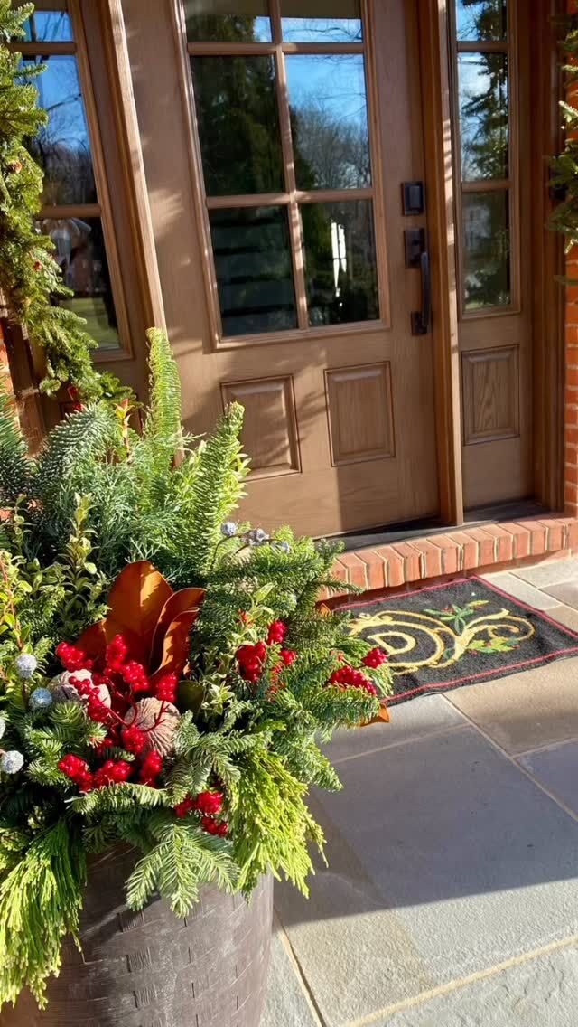The countdown to the holidays begins! Our installation team is gearing up to transform your spaces with lush evergreens, pinecones, berries and dazzling sparkle! Get ready to deck your doorways in style! #urnedelegance #prettyplantersforeveryseason #urnedmembership #plantjoy #containergardening #curbappeal #betterhomesandgardens #seasonalplanters #winterwonderland #holidayplanters #holiday #wintercontainers #holidaydecor